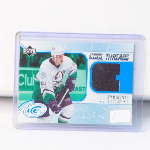Ryan Getzlaf Upper Deck Ice Cool Threads Event Used Jersey Hockey Card 2005/06 - Picture 1 of 2